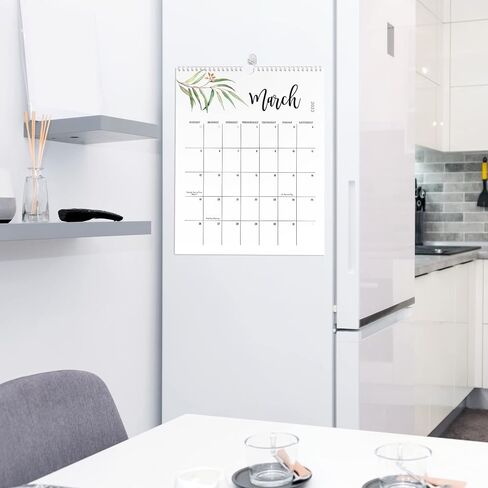 Aesthetic Floral Wall Calendar - Runs From January 2023 Until July 2024 - The Perfect Office Supplies for Women With Monthly Seasonal Designs for Easy Planning in Saudi Arabia