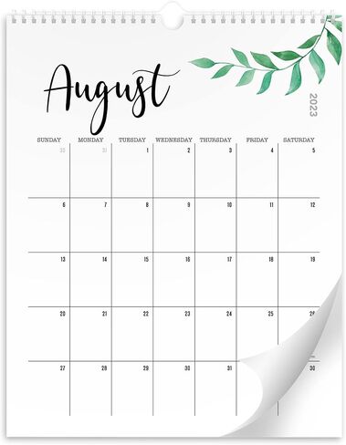 Aesthetic Floral Wall Calendar - Runs From January 2023 Until July 2024 - The Perfect Office Supplies for Women With Monthly Seasonal Designs for Easy Planning in Saudi Arabia