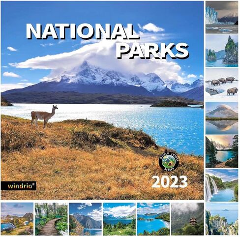 تقويم حائط 2023، 14 تقويم جداري شهري NATIONAL PARKS نوفمبر 2022 - ديسمبر 2023، 12 بوصة × 24 بوصة مفتوح، صفحة كاملة لأشهر سميكة وقوية للهدايا، تنظيم وتخطيط مثالي للتقويم in Kuwait