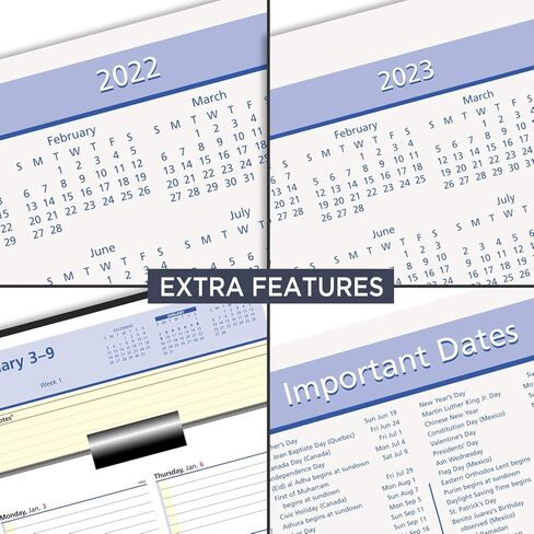 إعادة تعبئة تقويم المكتب اليومي AT-A-GLANCE 2023، 3-1/2 بوصة × 6 بوصة، أوراق فضفاضة، ملاحظات سريعة (E51750) in Kuwait