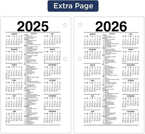 ات- ايه- جلانس تقويم مكتبي يومي قابل لاعادة التعبئة لعام 2024، 3-1/2 انش × 6 انش، قياسي، اوراق فضفاضة (E7175024) in Kuwait