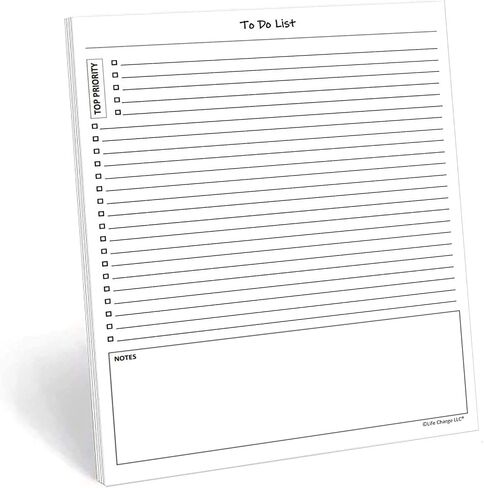 Activity Log Notepad, 60 Page Planning Pad to List a Task, Action or Contact. A Versatile Work Tool to Track Time & Organize Office Productivity. 8.5 X 11, A4 Sheets. in Kuwait