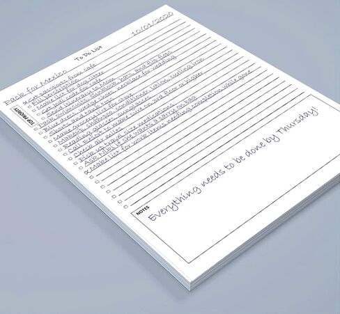 Activity Log Notepad, 60 Page Planning Pad to List a Task, Action or Contact. A Versatile Work Tool to Track Time & Organize Office Productivity. 8.5 X 11, A4 Sheets. in Kuwait