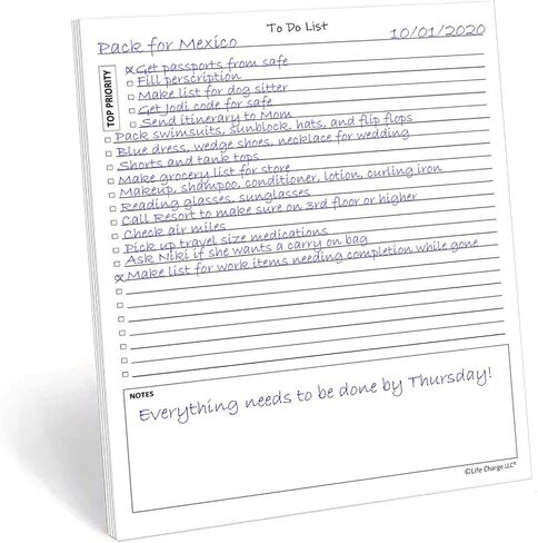 Activity Log Notepad, 60 Page Planning Pad to List a Task, Action or Contact. A Versatile Work Tool to Track Time & Organize Office Productivity. 8.5 X 11, A4 Sheets. in Kuwait