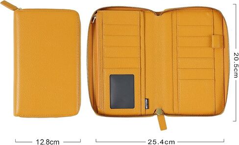 Moterm Zippered Leather Cover for Weeks - Fits Hobonichi Weeks and Weeks Mega Notebook Planners (Pebbled-Burnt Orange) in Saudi Arabia