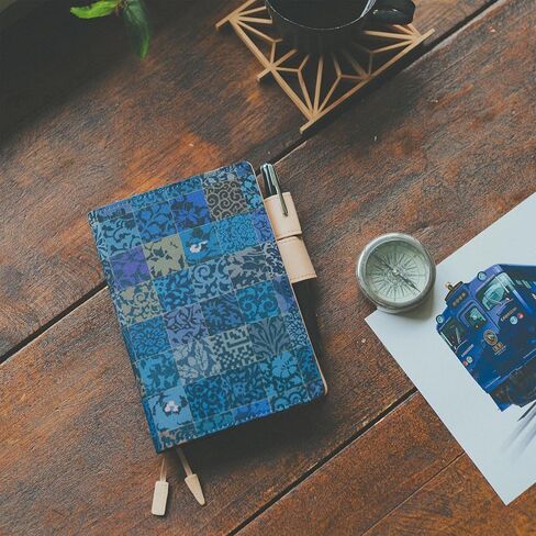 Hobonichi Techo Original & Planner Cover [A6 Cover Only] Eiji Mitooka: Floral Lattice (Blue) in Kuwait