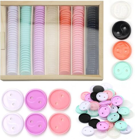 Enjoy Myself 224 Pieces Plastic Expansion Discs, 1 Inch Book Discbound Binding Discs, 7 Colors Mini Binding Ring Discs for Notebooks and Planners in Saudi Arabia