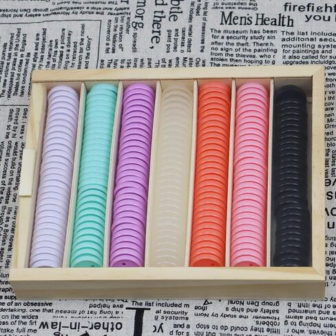 Enjoy Myself 224 Pieces Plastic Expansion Discs, 1 Inch Book Discbound Binding Discs, 7 Colors Mini Binding Ring Discs for Notebooks and Planners in Saudi Arabia