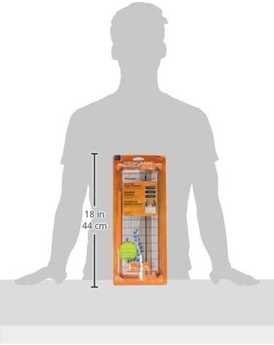 Fiskars SureCut Portable Paper Trimmer, 12 Inch Cut , Orange - 154450-1009 in Saudi Arabia