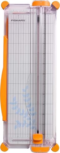Fiskars SureCut Portable Paper Trimmer, 12 Inch Cut , Orange - 154450-1009 in Saudi Arabia