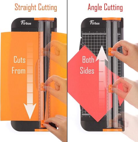 Firbon Green A4 Paper Cutter 12 Inch Titanium Straight Paper Trimmer with Side Ruler for Scrapbooking Craft, Paper, Coupon, Label, Cardstock in Saudi Arabia