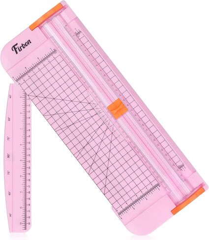 Firbon A4 Paper Cutter 12 Inch Titanium Straight Paper Trimmer with Side Ruler for Scrapbooking Craft, Paper, Coupon, Label, Cardstock(Pink) in Kuwait