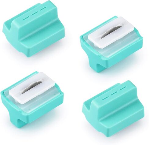 Ecraft Paper Trimmer Replacement Blades Use for 4 Style Multi-Function Scrapbooking Tool with Dial Blades of Wave Paper Cutter Blade Refills Mint Green (4 Pack） in Saudi Arabia