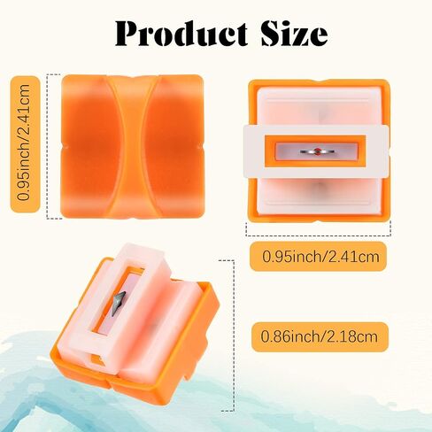 Honoson 6 Pieces Paper Cutter Replacement Blades Paper Trimmer Blades Refill Craft Cutting Replacement Blades for A4 Cutter(Orange) in Saudi Arabia