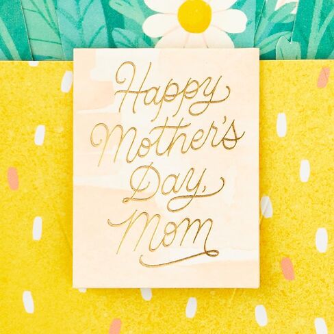 Hallmark Paper Wonder Displayable Pop Up Mothers Day Card for Mom (Daisy Bouquet) in Saudi Arabia