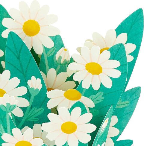Hallmark Paper Wonder Displayable Pop Up Mothers Day Card for Mom (Daisy Bouquet) in Saudi Arabia