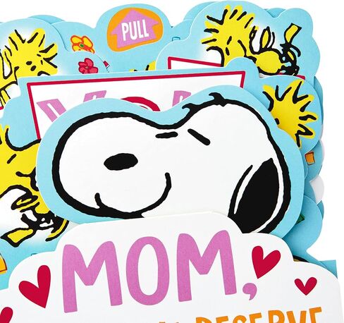 Hallmark Peanuts Pop Up Mothers Day Card from Son or Daughter (Snoopy and Woodstock) in Saudi Arabia