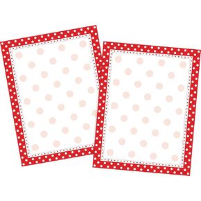 Barker Creek Designer Computer Paper 100 Sheet Set, Black & White Dot, Decorative Paper, Stationery, 8.5" x 11", 100 sheets, Home, School, and Office Supplies (3609)
