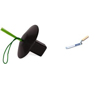 Champion Sports Black Rubber Baseball Anchor Plug Base Plug with Easy View Optic Stem and Rope