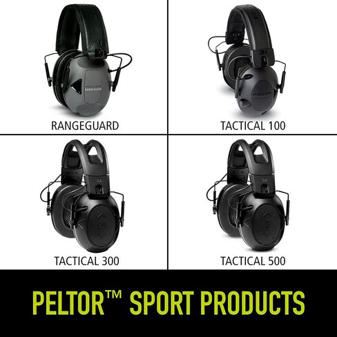 Peltor Sport Tactical 500 Smart Electronic Hearing Protector with Bluetooth Wireless Technology, NRR 26 dB, Bluetooth Headphones Ideal for the Range, Shooting and Hunting,Black in Kuwait