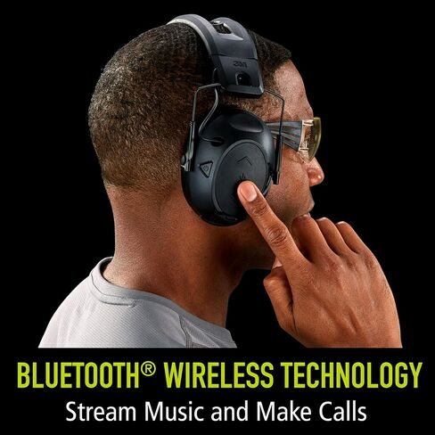 Peltor Sport Tactical 500 Smart Electronic Hearing Protector with Bluetooth Wireless Technology, NRR 26 dB, Bluetooth Headphones Ideal for the Range, Shooting and Hunting,Black in Kuwait