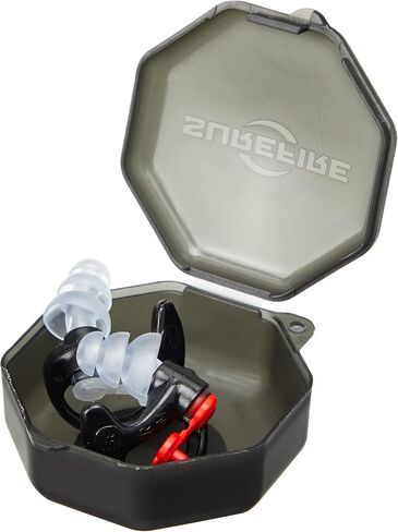 SureFire EP4 Sonic Defenders Plus filtered Earplugs, triple flanged design, reusable, Black, Large in Saudi Arabia