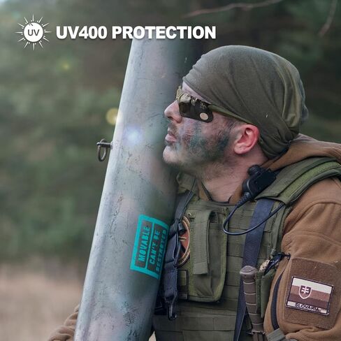 xaegistac Shooting Glasses with Case-Safety Glasses Anti Fog | Z87.1 Certificated Impact Resistance Safety Glasses for Hunting Shooting Sports in Kuwait