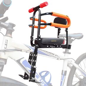 XIEEIX Child Bike Seat, Portable Retractable Foldable Front Mounted Kids Bike Seat, Suitable for Children 1~3 Years, Detachable Child Bike Seat Suitable for All Types of Bicycles in Kuwait