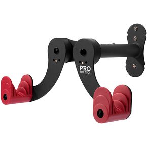 PRO BIKE TOOL Bike Wall Mount - Alloy Steel Horizontal Indoor Rack for 1 Bicycle Garage Safe and Secure Hook Road, Mountain or Hybrid Bikes Hanger, Storage