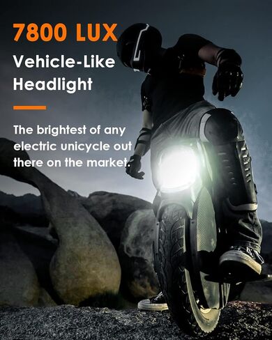 INMOTION V11 Electric Unicycle - 18 Inch Self-Balancing Monowheel, Equipped with 3.35'' Air Suspension, 75 Miles Long Range, Maximum Speed of 34MPH and 35° Climbing Ability in Kuwait