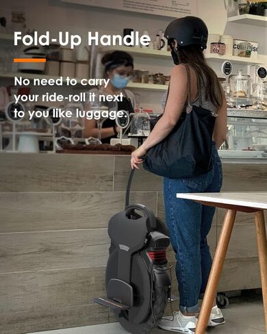 INMOTION V11 Electric Unicycle - 18 Inch Self-Balancing Monowheel, Equipped with 3.35'' Air Suspension, 75 Miles Long Range, Maximum Speed of 34MPH and 35° Climbing Ability in Kuwait