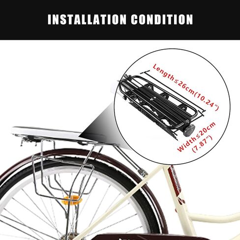 TWSOUL Rear Bicycle Seat for Child, Quick Dismounting Mount Kid Carrier, with Non-Slip Armrests, Protective Netand Pedals Padded Seat Belt, with Installation Tools (UP to 120 Pound) in Kuwait