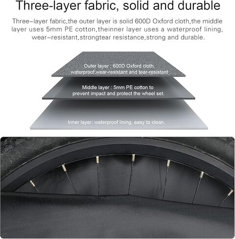 حقيبة عجلة لينة للدراجات الهوائية من بينبرين حقيبة عجلة 29 بوصة حقيبة حمل عجلة حقيبة نقل عجلة لدراجة MTB الجبلية الطريق الدراجة in Kuwait