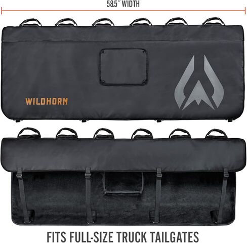 وسادة دراجة Wildhorn Bronto Tailgate مع 3 أشرطة EZ نظام التثبيت السريع - نقل آمن لما يصل إلى 6 دراجات جبلية - وسادة دراجة شاحنة ممتازة مقاومة للماء in Kuwait