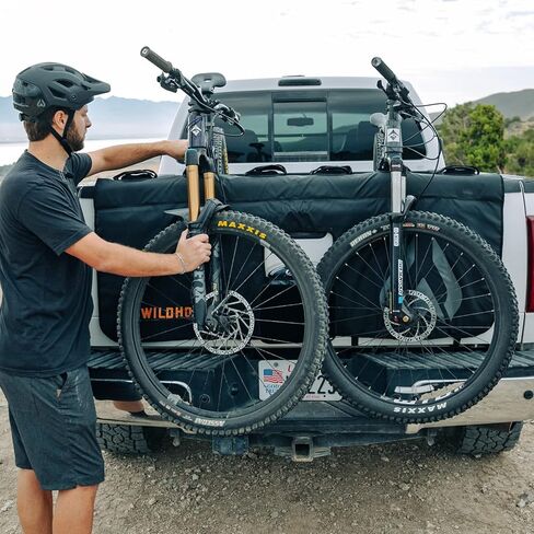 وسادة دراجة Wildhorn Bronto Tailgate مع 3 أشرطة EZ نظام التثبيت السريع - نقل آمن لما يصل إلى 6 دراجات جبلية - وسادة دراجة شاحنة ممتازة مقاومة للماء in Kuwait