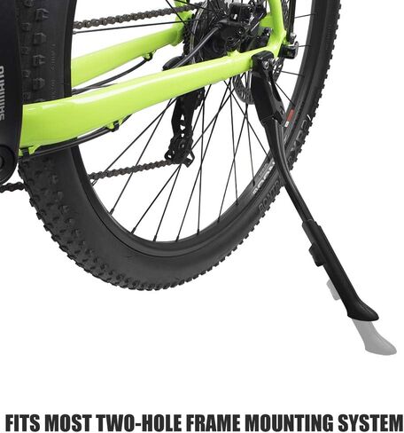 BV Bike Kickstand - Easy to Install, Mountain Bike Kick Stand for 24-29" Bicycles - Adjustable Length, Non-Slip Sole, Aluminum Alloy Material - Black I Bicycle Kickstand, Kick Stands Adult Bike in Saudi Arabia