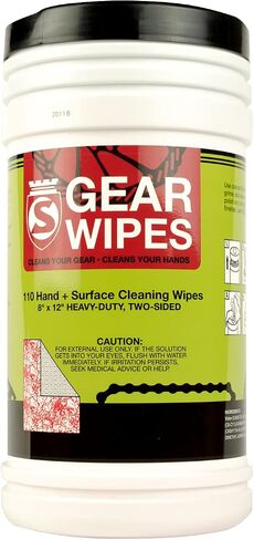 SILCA Gear Wipe Canister 110 Count 8 x 12" | Double Sided Towel for Cleaning Bikes | Grime Defense Wipes | Tough Bike Cleaning Wipes in Saudi Arabia