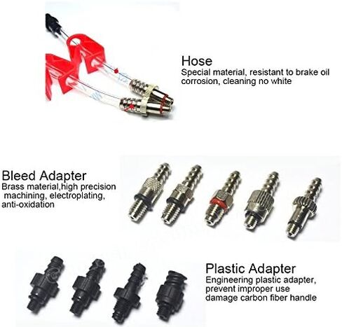 CYCOBYCO الزيوت المعدنية دراجة الصحن الهيدروليكي الفرامل تنزف عدة لجميع سلسلة Shimano/Magura/Tektro/Zoom/CSC/Echo/Giant / HS33 / Nutt Cycling in Kuwait