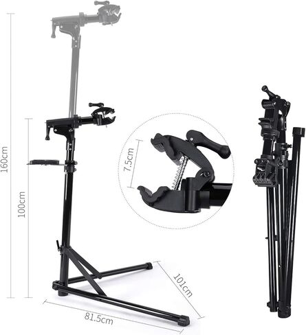 CXWXC Bike Repair Stand -Shop Home Bicycle Mechanic Maintenance Rack- Whole Aluminum Alloy- Height Adjustable (rs100) in Kuwait