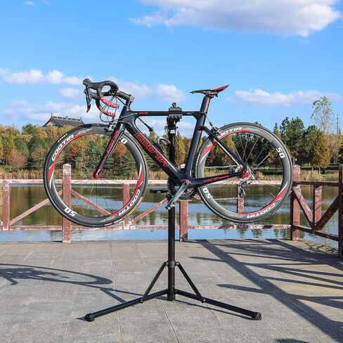CXWXC Bike Repair Stand -Shop Home Bicycle Mechanic Maintenance Rack- Whole Aluminum Alloy- Height Adjustable (rs100) in Kuwait