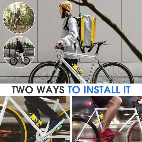 Bike Water Bottle Cage, Durable Ultralight Plastic Water Drink Holder Rack, Lightweight PC Water Bottle Holder for Bicycle, Cycling Bottle Holder Cages for MTB, Road Bike, Mountain Bikes (A) in Kuwait