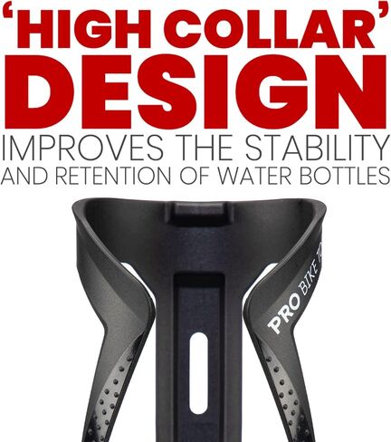 PRO BIKE TOOL Bike Water Bottle Holder - Lightweight, Glass Fiber Bicycle Water Bottle Cage in a Sleek Modern Design, Bike Bottle Holder for Road and Mountain Bikes (MTB) - Universal Bottle Cage in Saudi Arabia