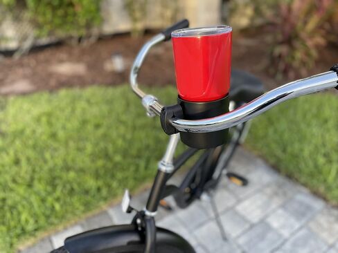 Stealth Bike Bottle Holder – Sturdy, Stainless Steel Bike Cup Holder for Handlebars – For Horizontal & Angled Bars, Cups up to 48 Oz. – Scooter, Cruiser, & Ebike Accessories, Classic Stainless in Saudi Arabia