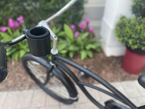 Stealth Bike Bottle Holder – Sturdy, Stainless Steel Bike Cup Holder for Handlebars – For Horizontal & Angled Bars, Cups up to 48 Oz. – Scooter, Cruiser, & Ebike Accessories, Classic Stainless in Saudi Arabia