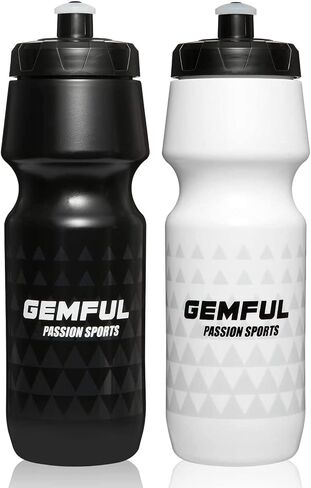 GEMFUL Bike Water Bottle BPA Free 750 ml 2 Pack in Saudi Arabia
