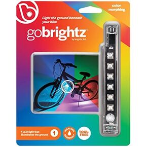 Brightz GoBrightz LED Bike Frame Light - LED Bike Frame Light for Night Riding - 4 Modes for Flashing or Constant Glow Light - Fun Safety Light Bike Accessories for Kids, Boys, Girls, Teens & Adults