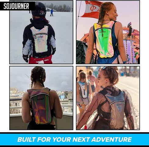 Sojourner Rave Hydration Pack - Hydration Backpack - Hydropack with 2L Bladder - Water Backpack for Festivals, Hiking, Running, Biking and More in Kuwait