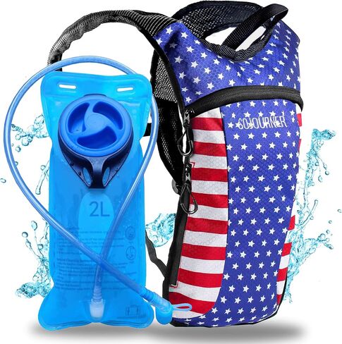 Sojourner Rave Hydration Pack - Hydration Backpack - Hydropack with 2L Bladder - Water Backpack for Festivals, Hiking, Running, Biking and More in Kuwait