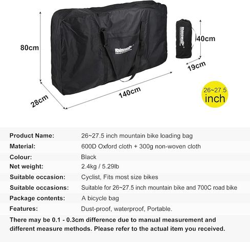 حقيبة حمل الدراجة القابلة للطي 26 بوصة حقيبة سفر دراجة تخزين حقيبة نقل للدراجة الجبلية in Kuwait