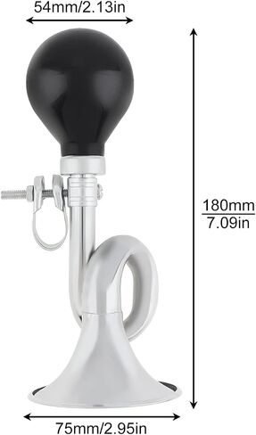 Tobefore Bicycle Bugle Retro Horn Loud Bike Snail Air Horn Metal Classic Vintage Bike Horn for 22mm Bicycle Handle for MTB Mountain Bike Road Bike Vehicles in Saudi Arabia